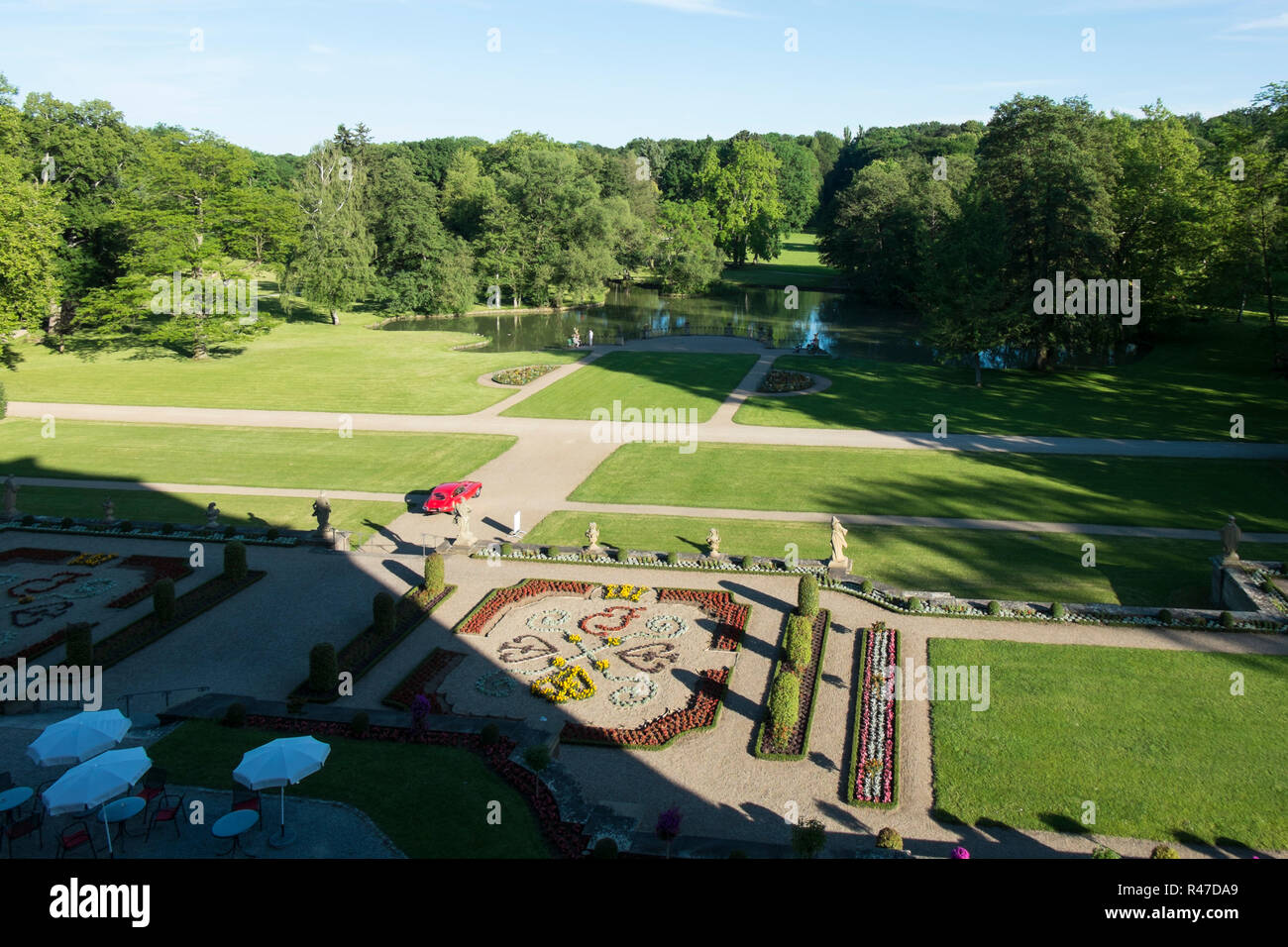 castle and park werneck,lower franconia,bavaria,germany Stock Photo