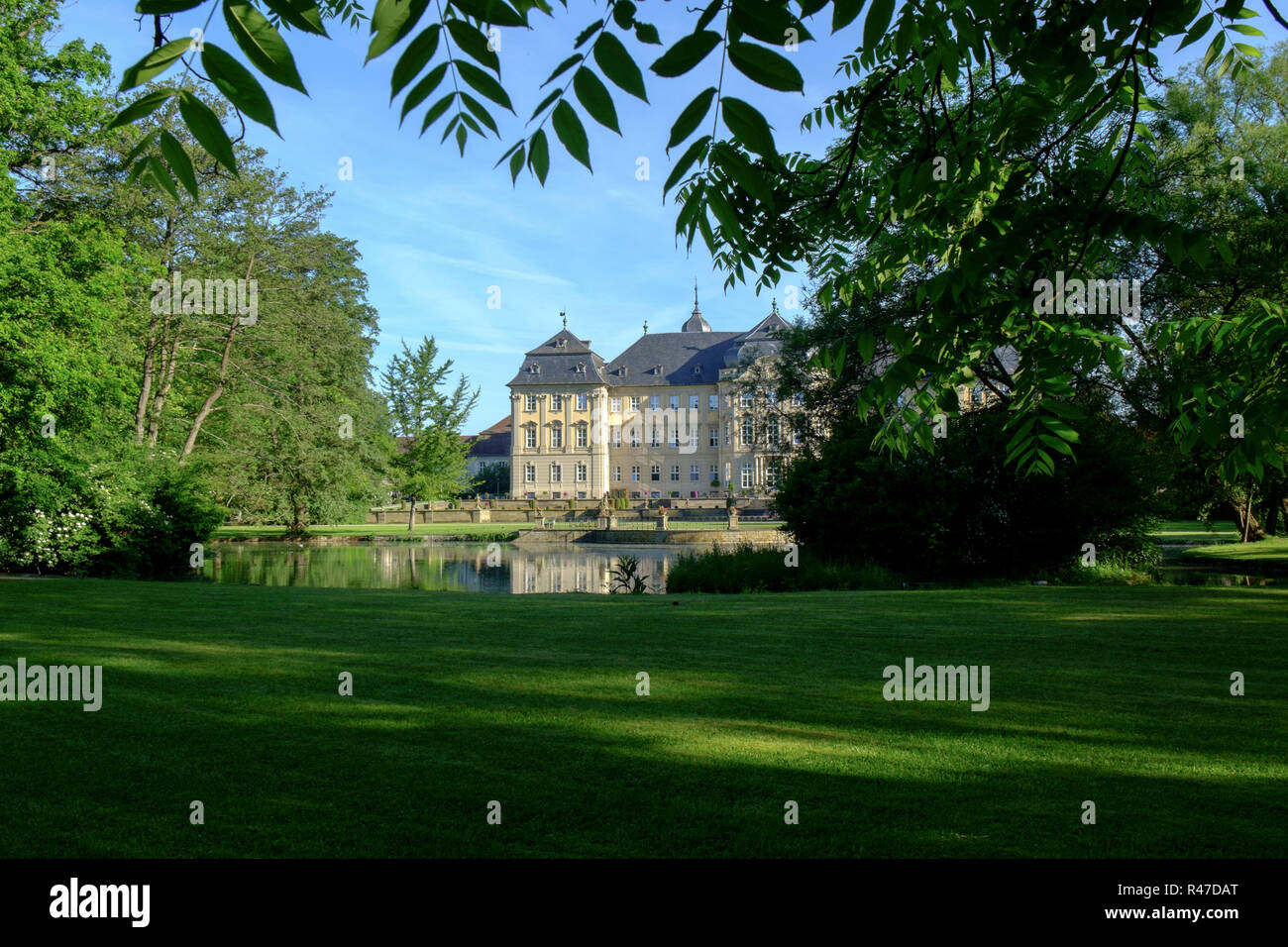 palace and park werneck,lower franconia,bavaria,germany Stock Photo