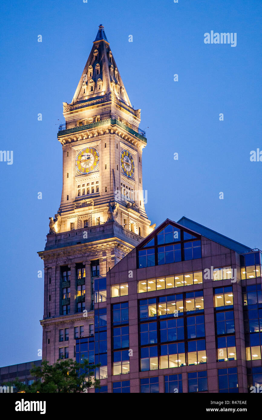 The Custom House Tower, Boston, MA Stock Photo