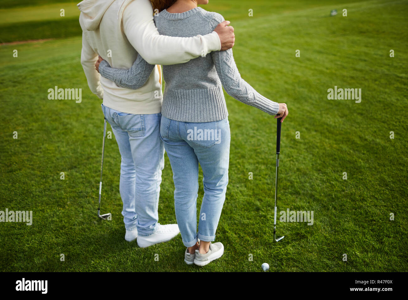 Casual golf players Stock Photo Alamy
