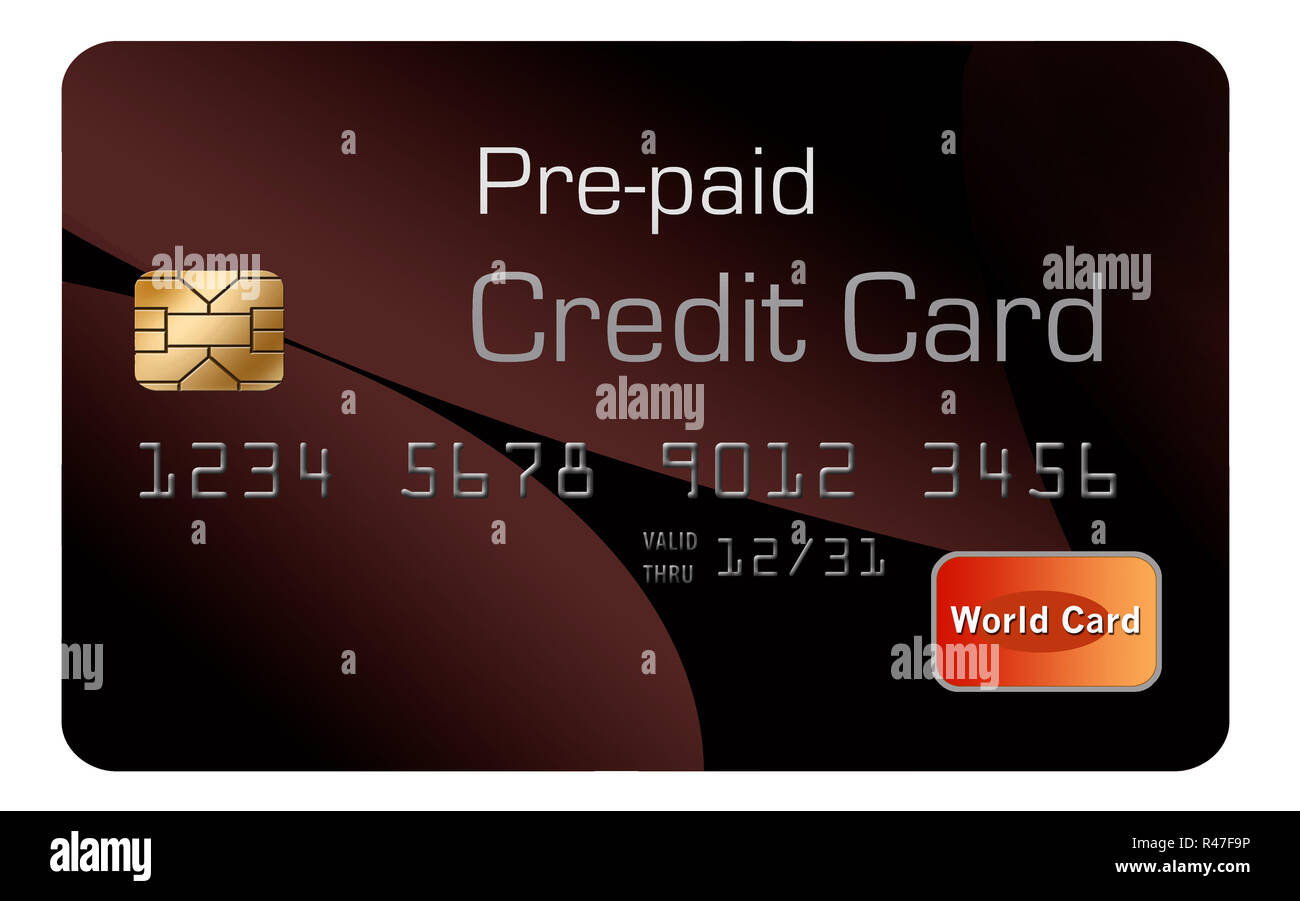 Here is a prepaid credit card used to improve credit score Stock Photo Alamy