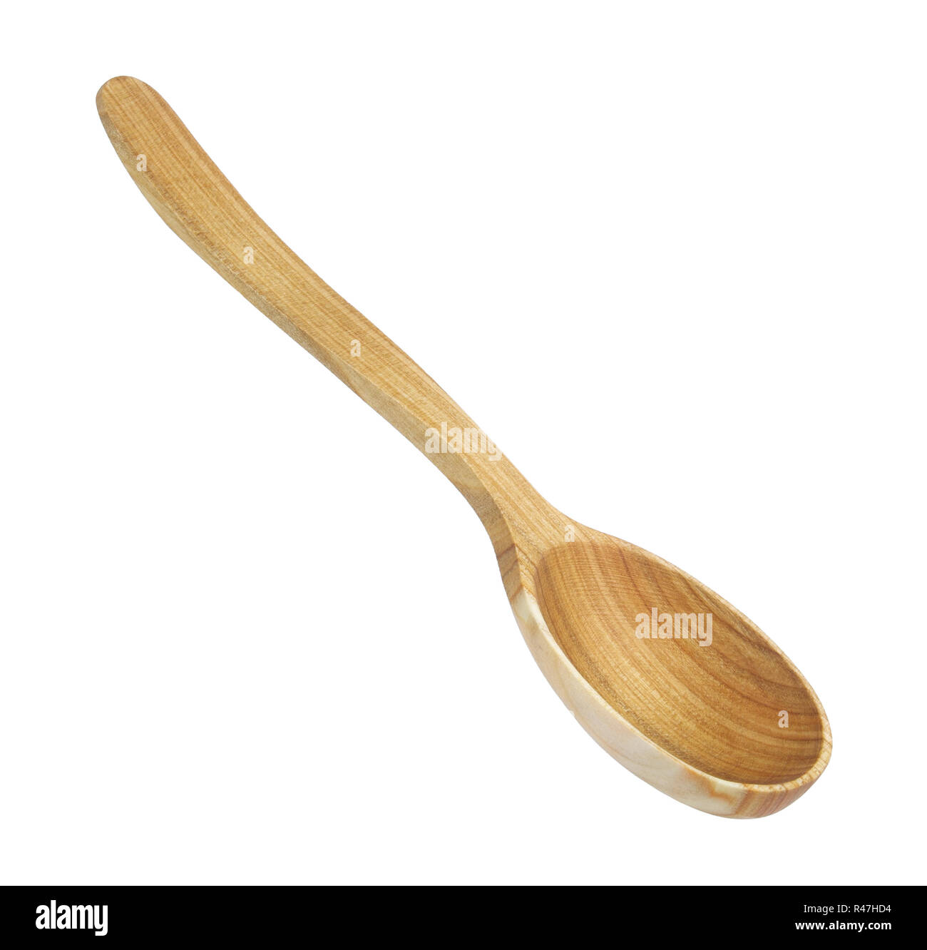 Traditional kitchen wooden spoon isolated on white background Stock ...