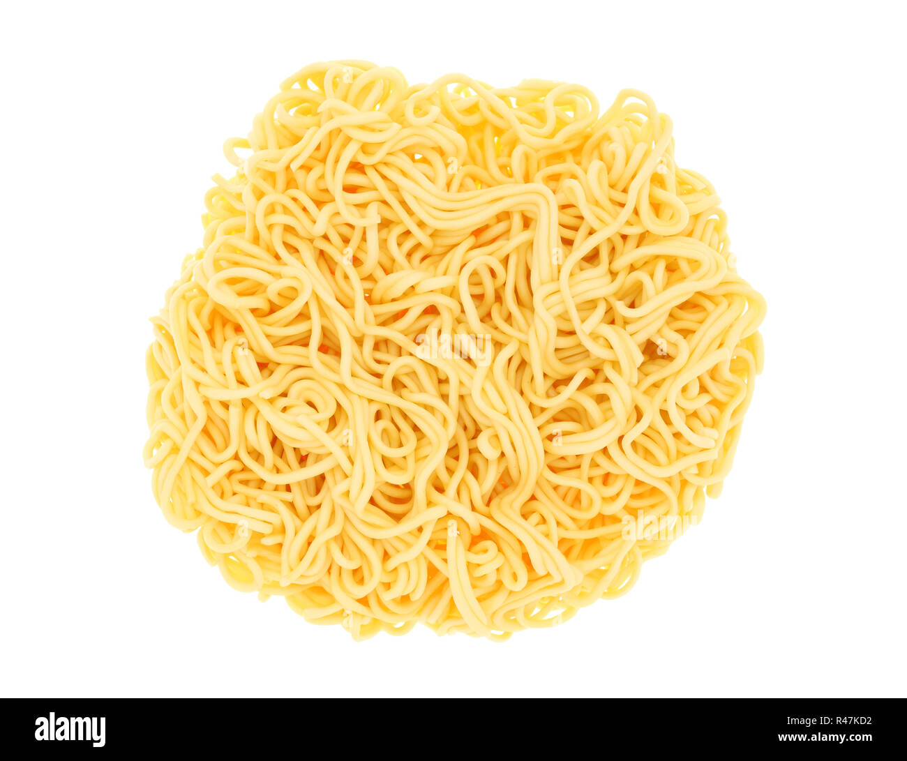 Dried instant noodles Stock Photo