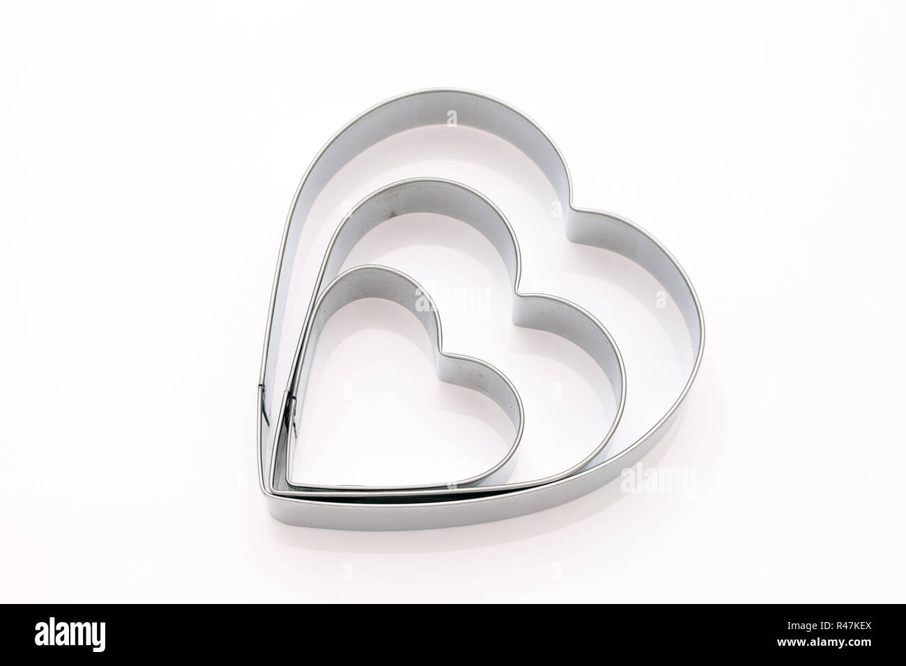 heart shaped cookie cutter Stock Photo