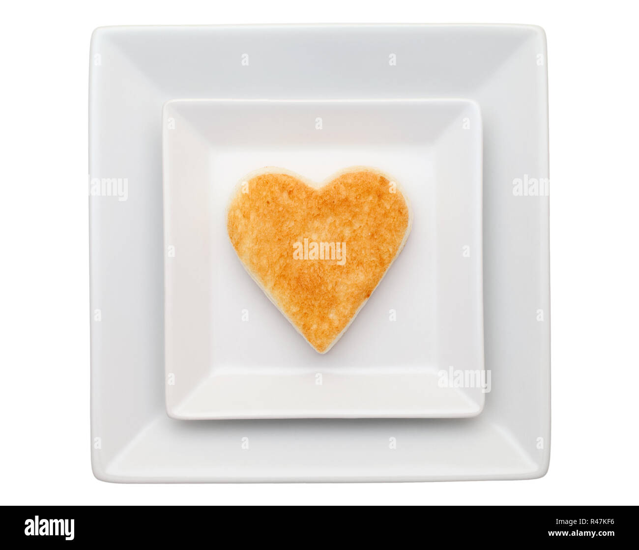 toasted slice of bread, heart shape Stock Photo Alamy