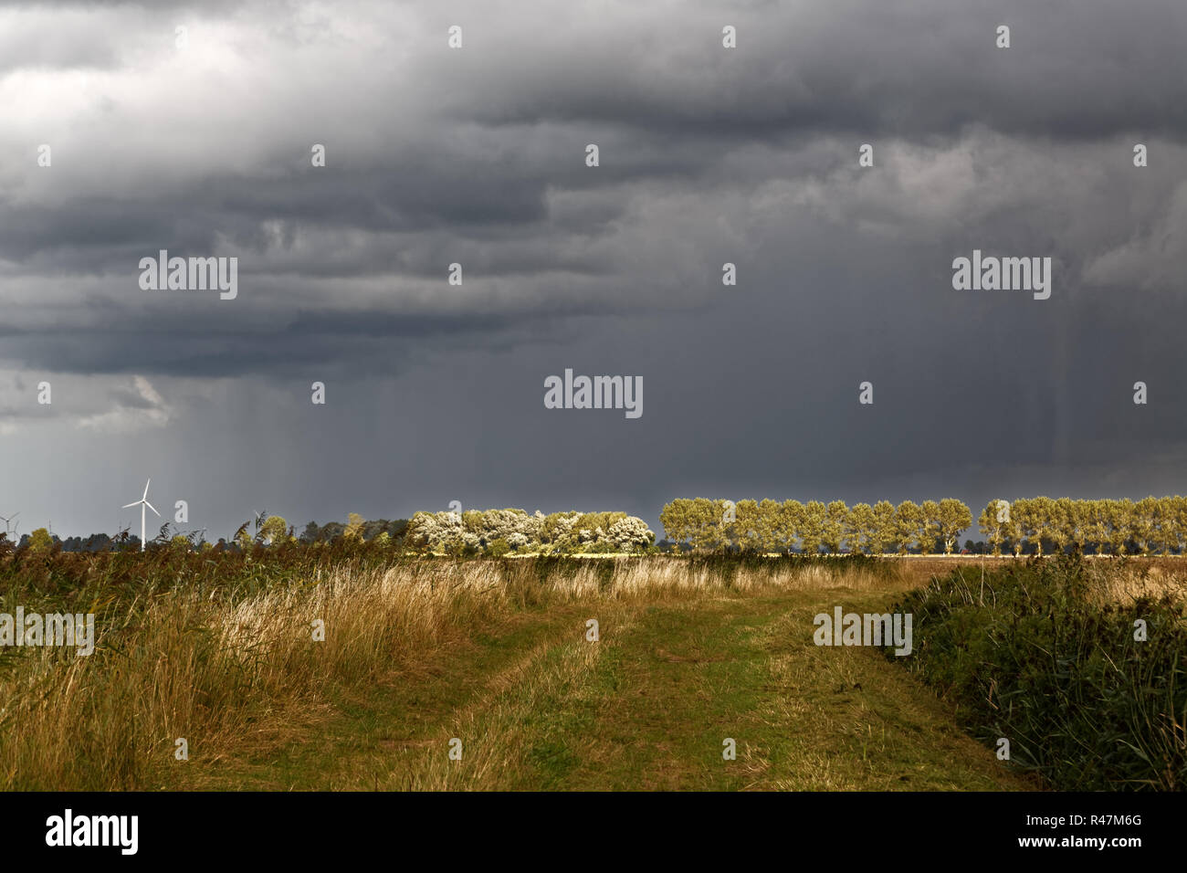 severe weather in september Stock Photo