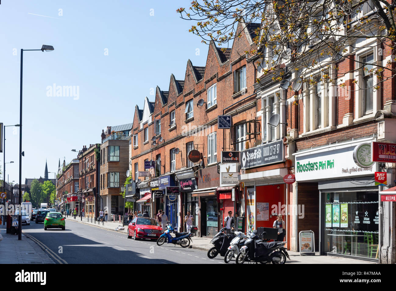 High Road, Willesden Green, Willesden, London Borough of Brent, Greater London, England, United Kingdom Stock Photo