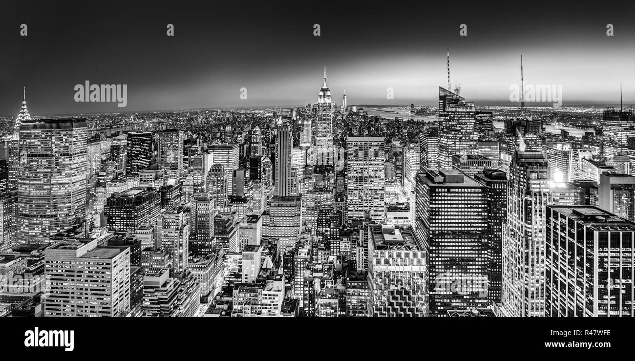 New York City Manhattan downtown skyline. Stock Photo