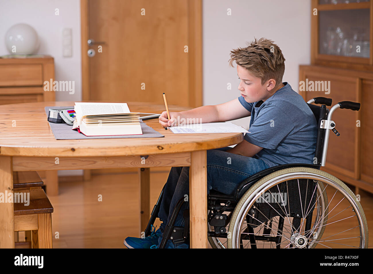 Teen Male Wheelchair High Resolution Stock Photography and Images - Alamy