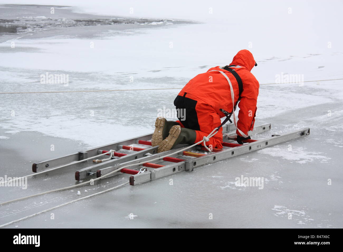 Ice rescue ladder hi-res stock photography and images - Alamy