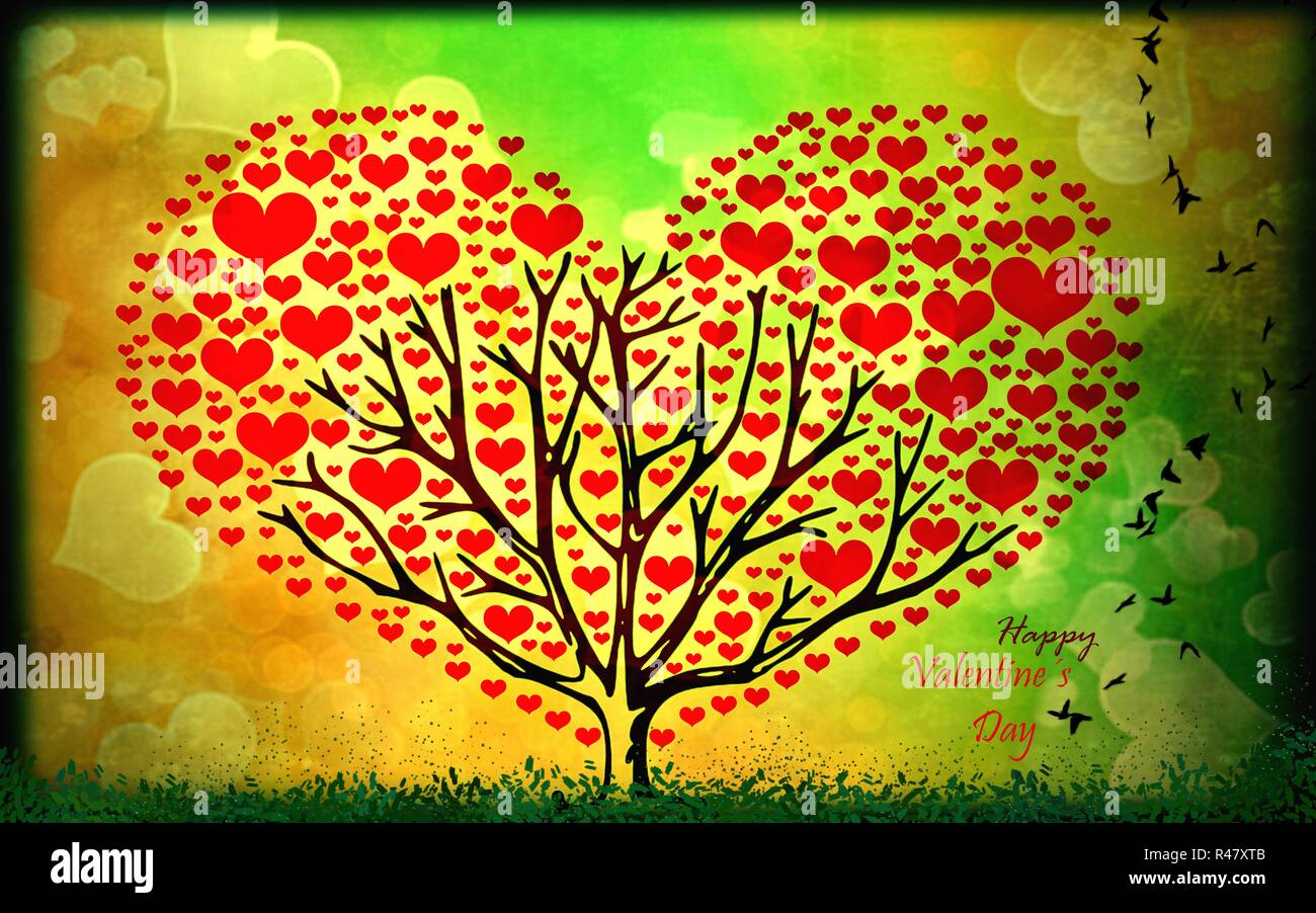 Love Tree Stock Photo Alamy