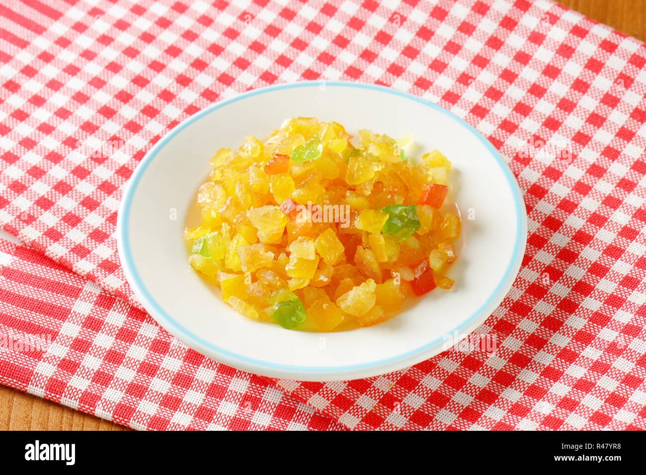 Candied fruit mix Stock Photo Alamy