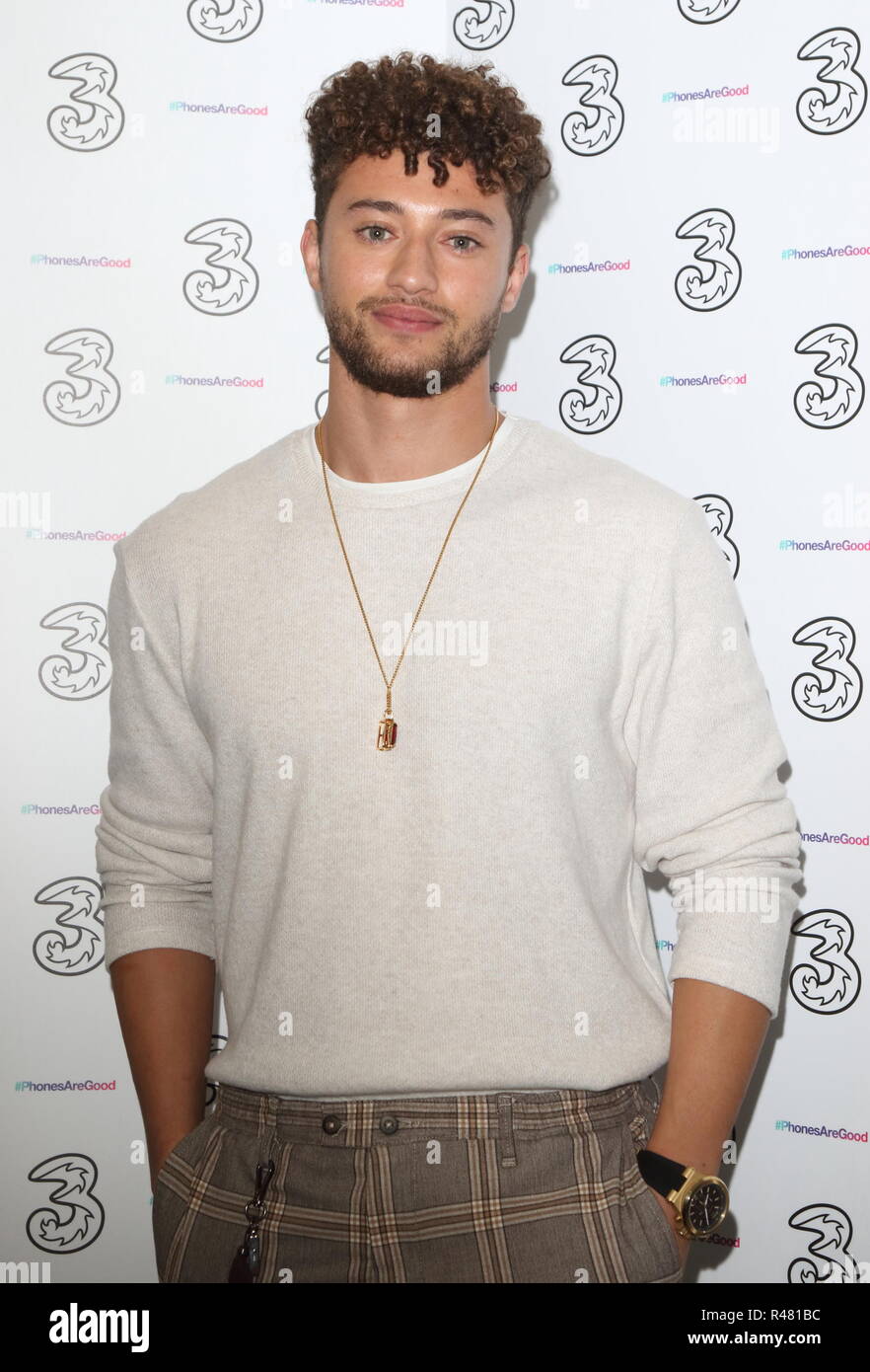 Portr8’s Three Mobiles VIP Gallery Launch at Three Mobile Pop-Up Gallery, Soho Square, London  Featuring: Myles Stephenson Where: London, United Kingdom When: 25 Oct 2018 Credit: WENN.com Stock Photo