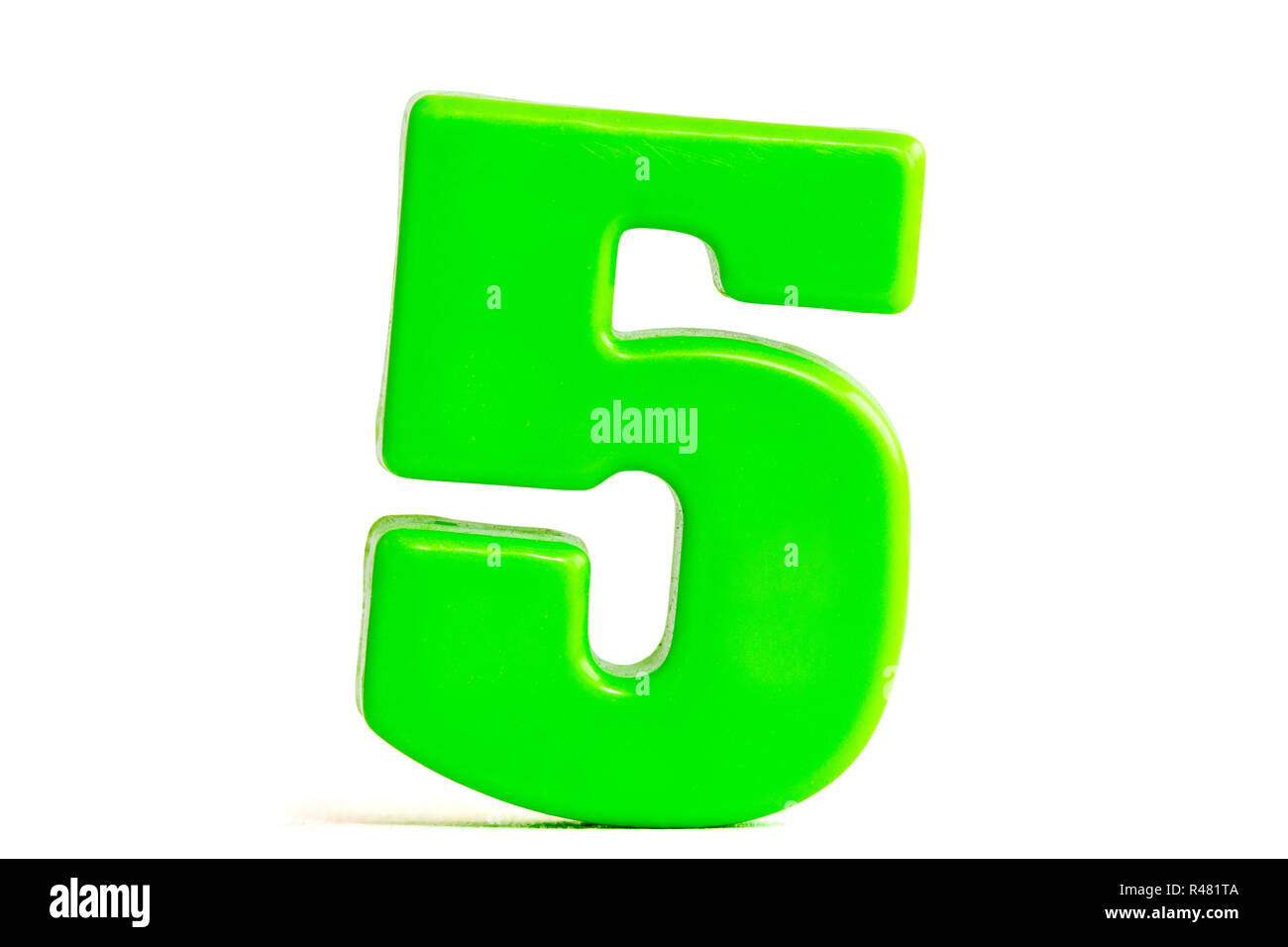 Number five made of plastic Stock Photo - Alamy