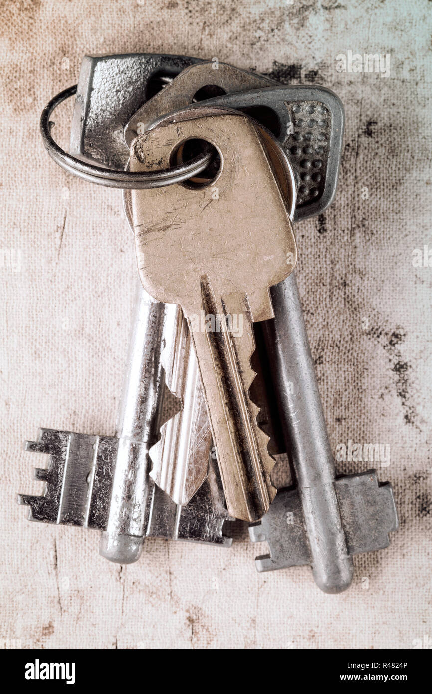 Keys with vintage tone Stock Photo