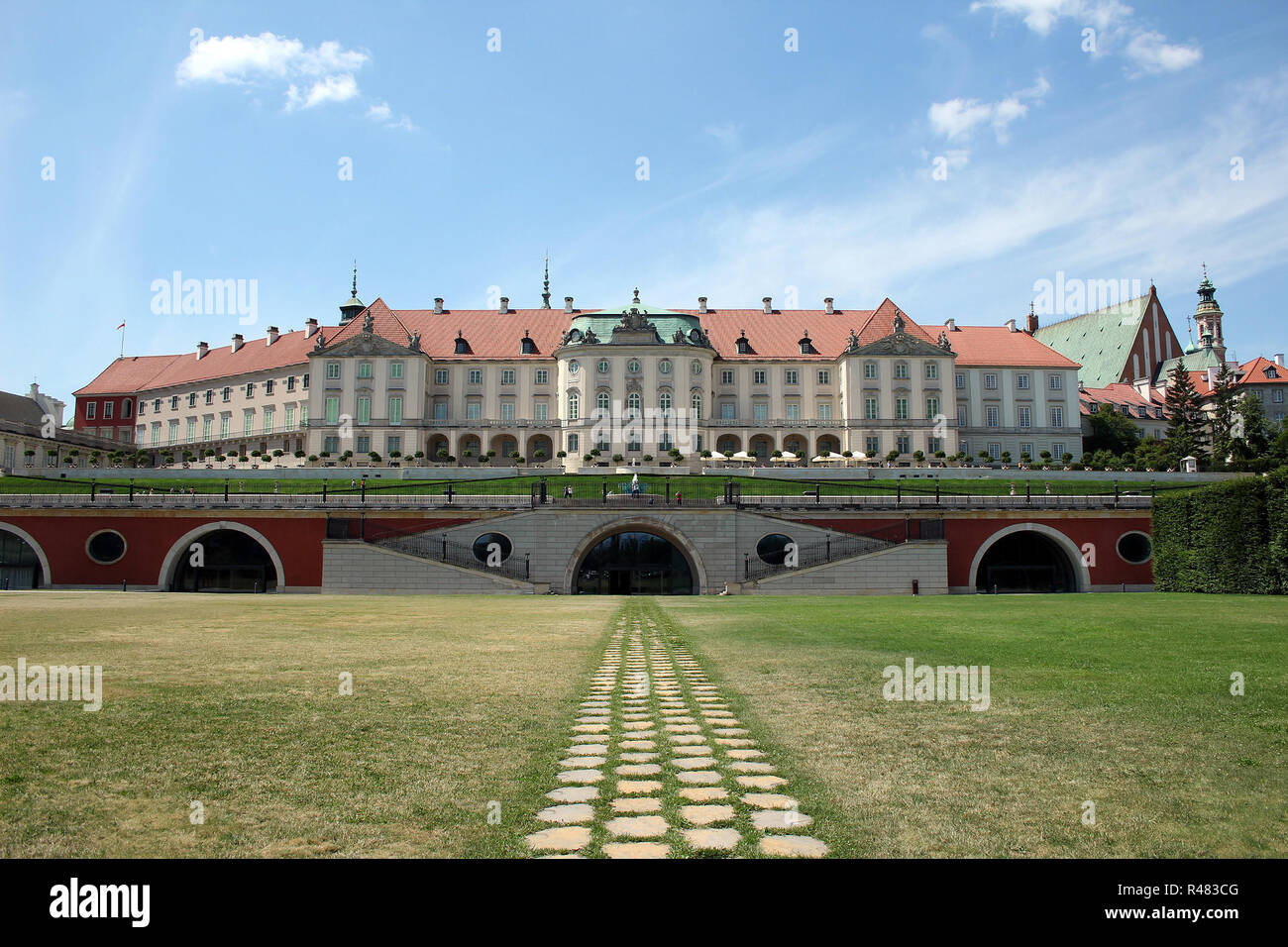 city palace in warsaw,poland Stock Photo