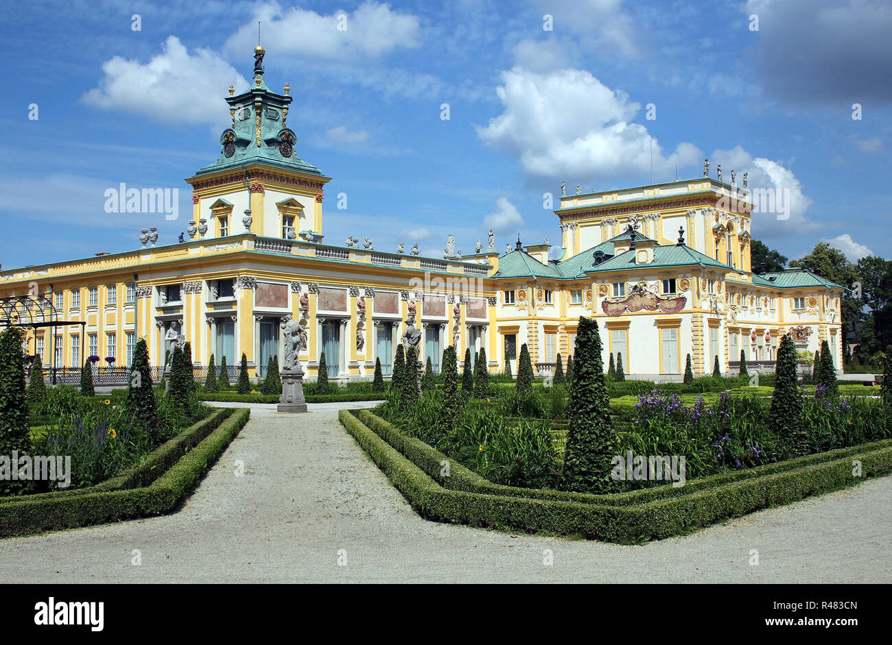 wilanow palace in warsaw,poland Stock Photo
