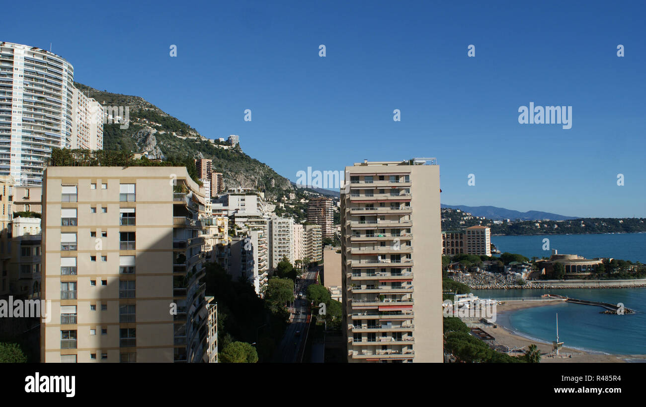 Beautiful houses in Monaco, Monte Carlo Stock Photo Alamy