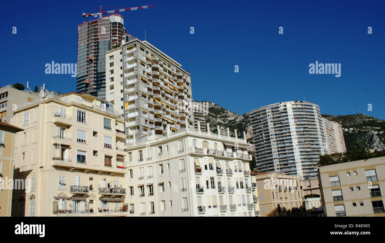 Beautiful houses in Monaco, Monte Carlo Stock Photo Alamy