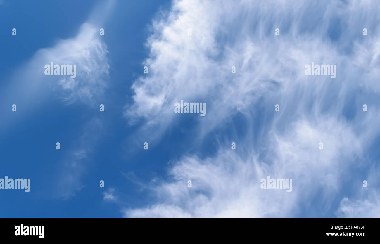 Cirrus clouds in deep blue hi-res stock photography and images - Alamy