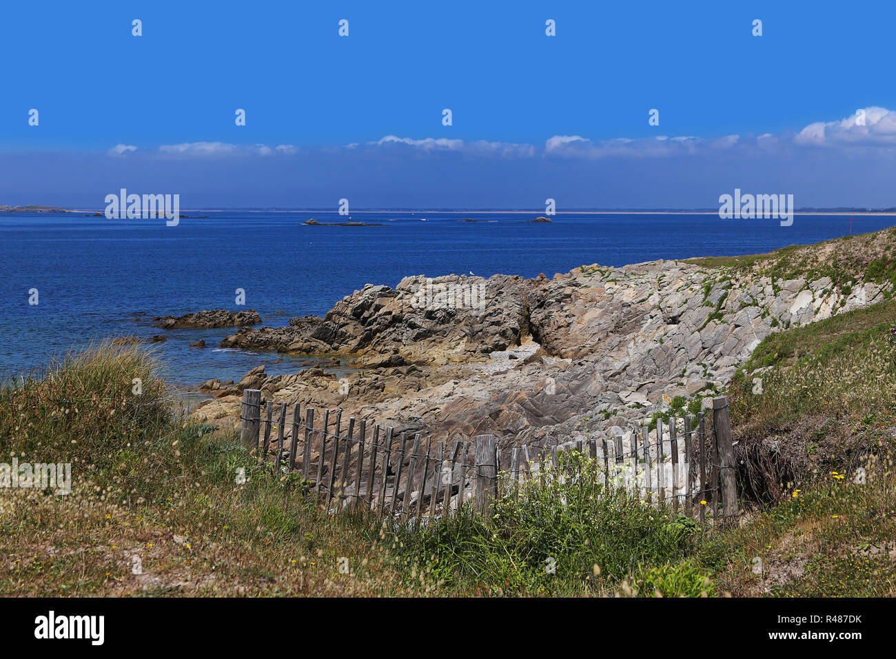 coastal landscape at portivy in southern brittany Stock Photo Alamy