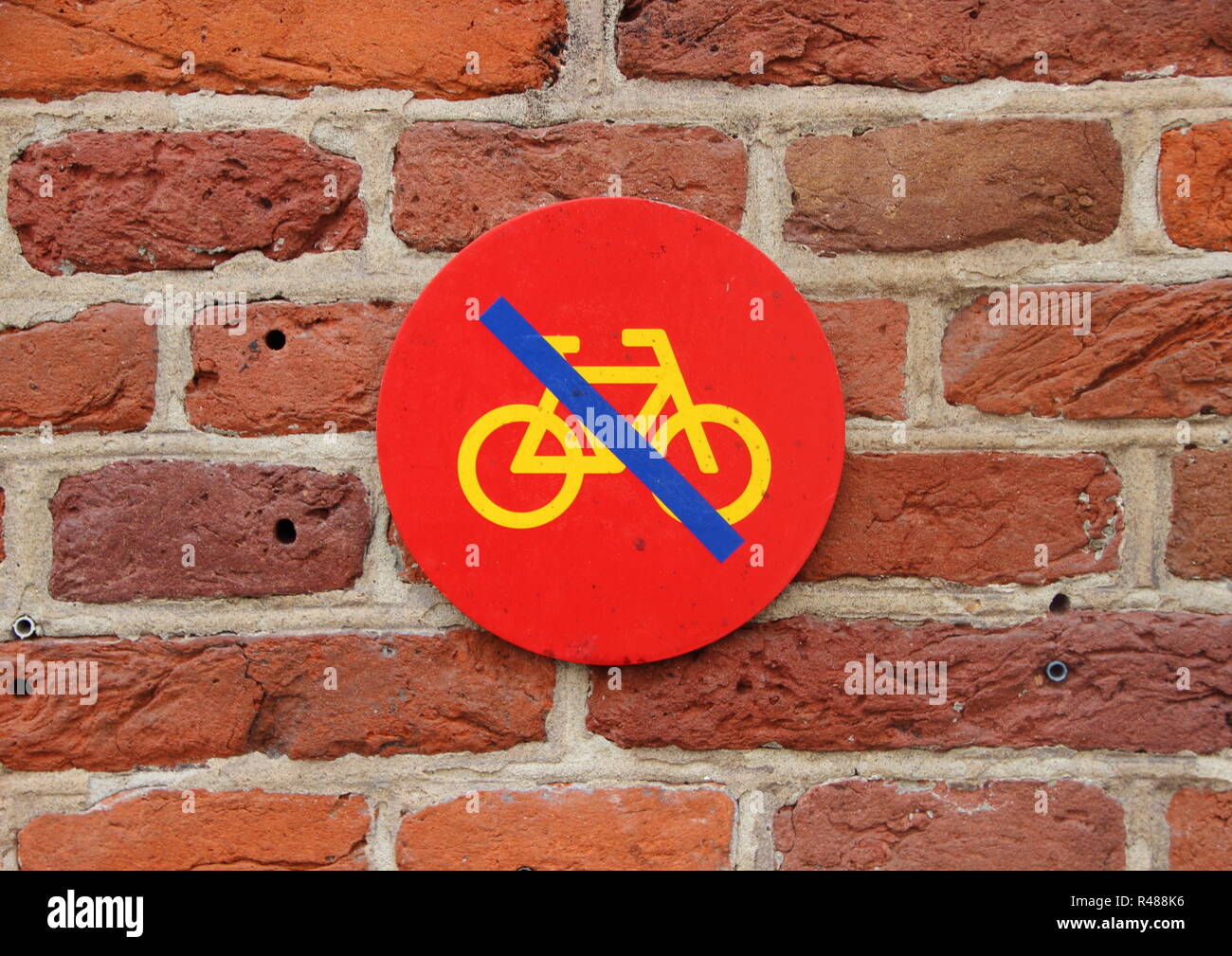 No Bicycle Parking Sign On High Resolution Stock Photography and Images ...