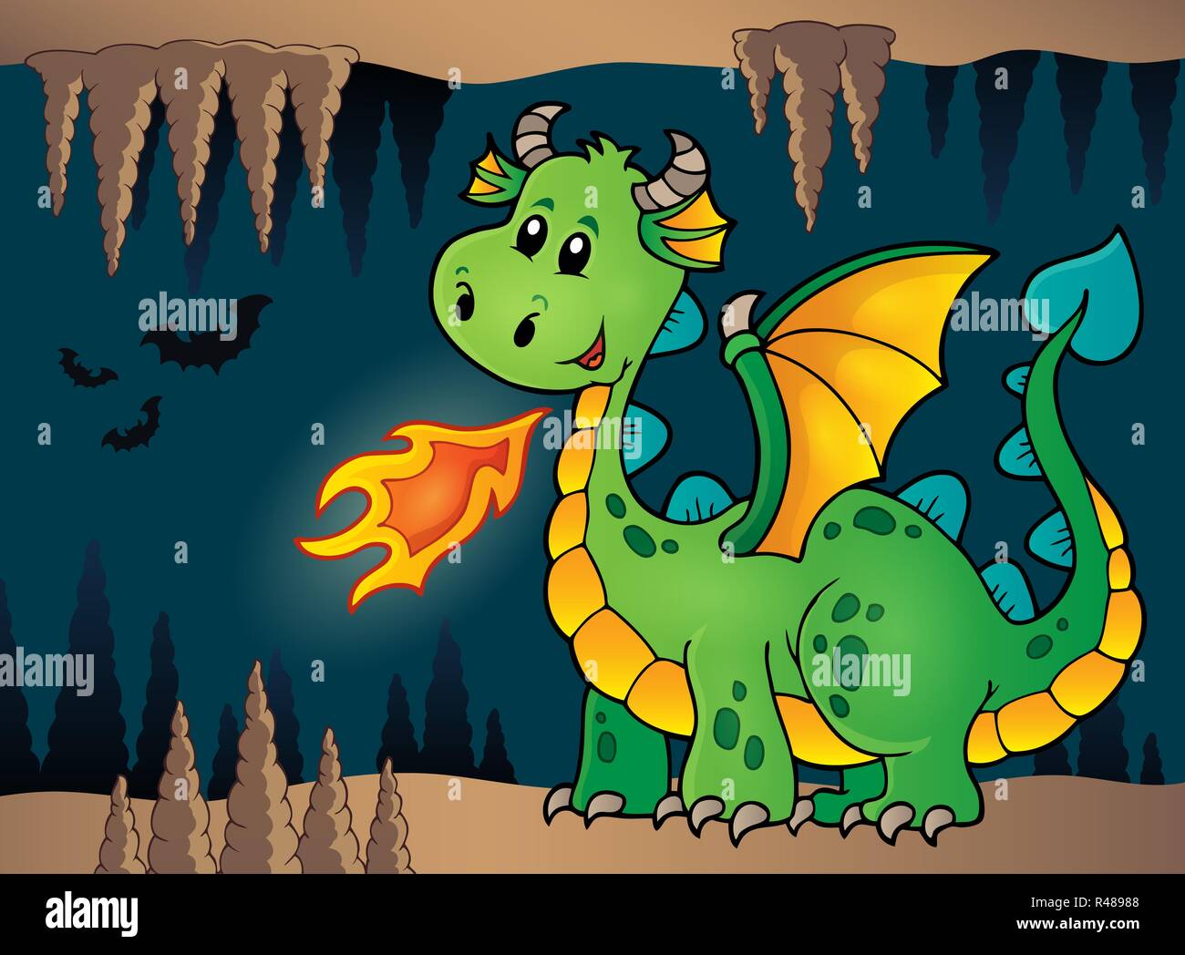 Dragon cave art hi-res stock photography and images - Alamy