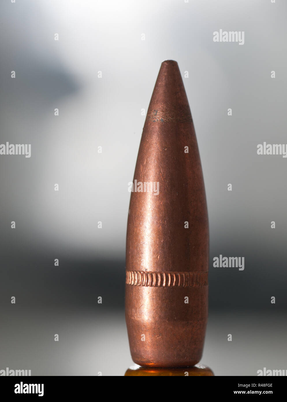 .30 calliber boat tail bullet Stock Photo Alamy