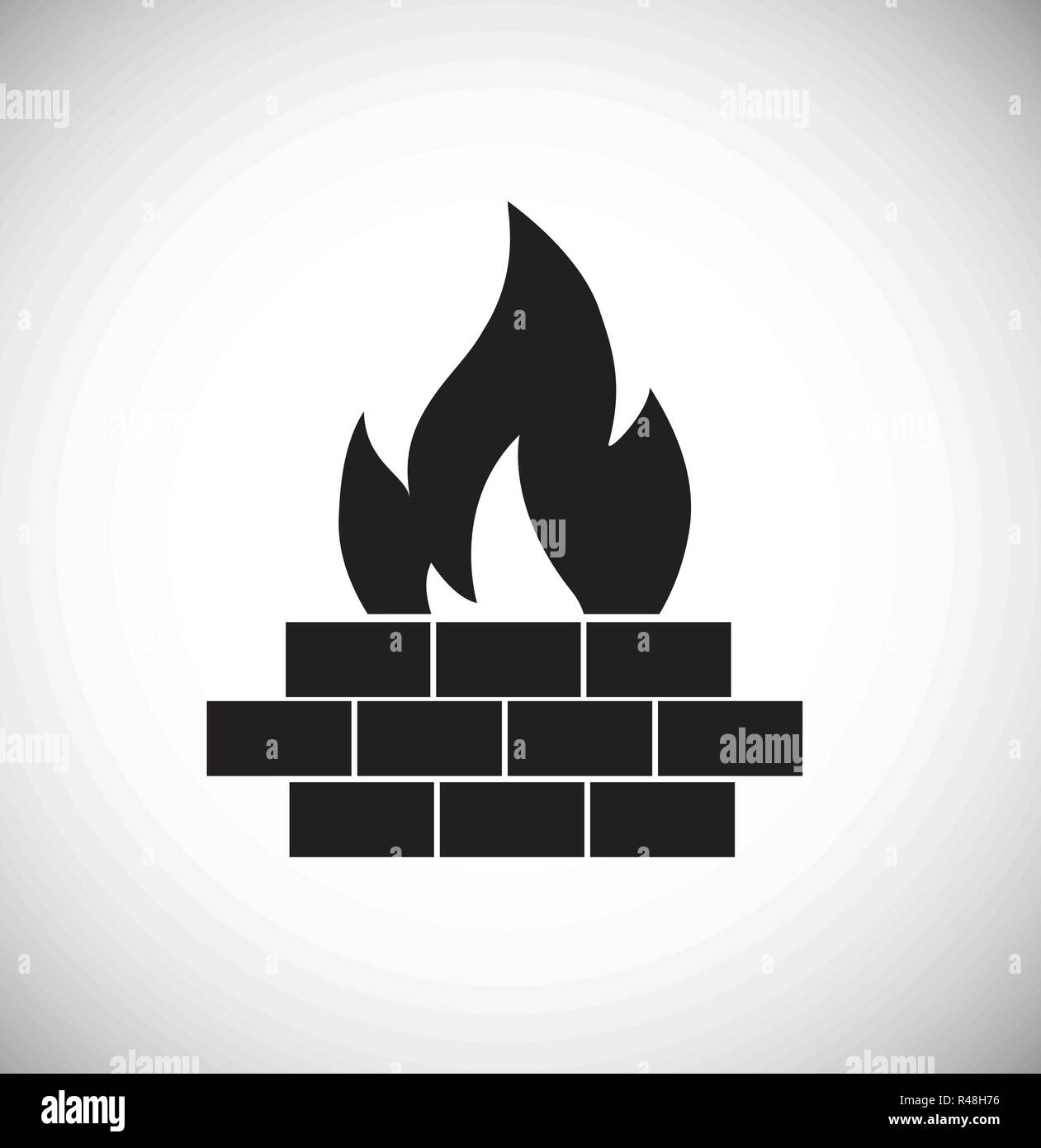 Fire wall on white background for graphic and web design, Modern simple  vector sign. Internet concept. Trendy symbol for website design web button  or mobile app Stock Vector Image & Art -