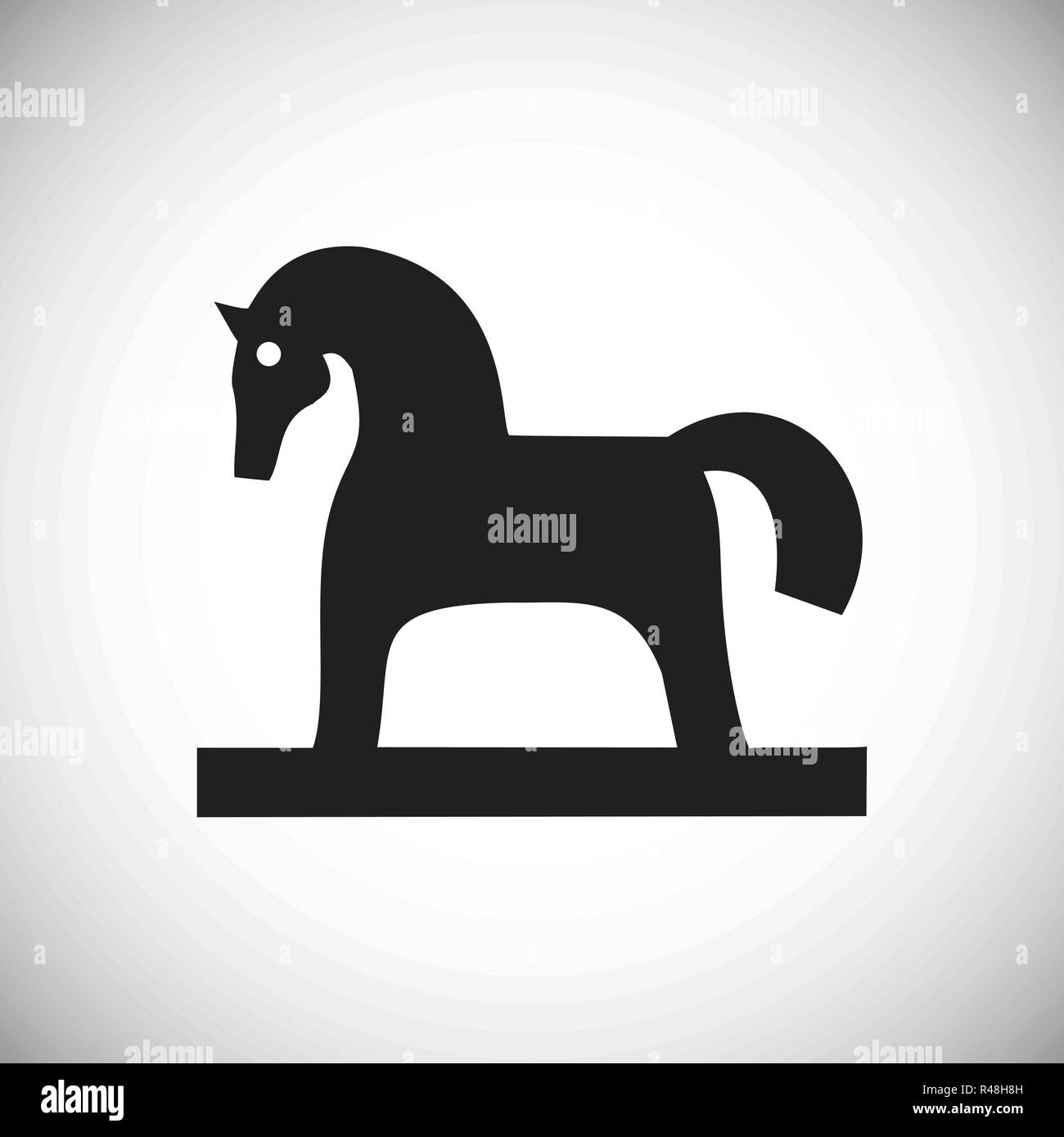 Trojan Horse Virus Icon On White Stock Vector (Royalty, 59% OFF