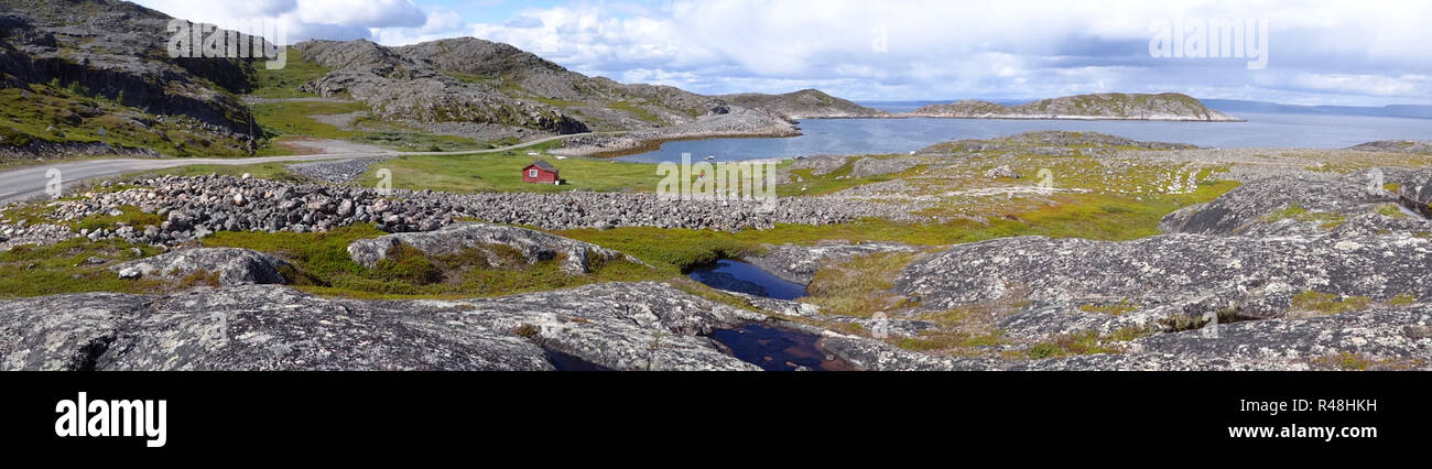 Â varanger fjord at bugoynes Stock Photo