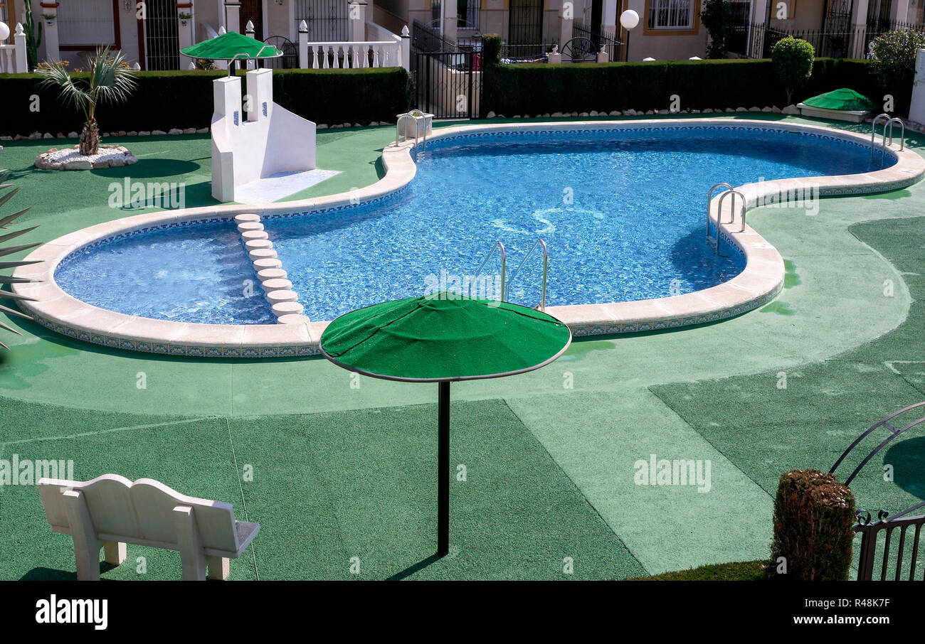 Swimming Pool in Spain Stock Photo Alamy