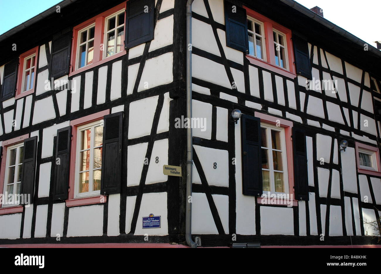 former schoolhouse in knielingen Stock Photo