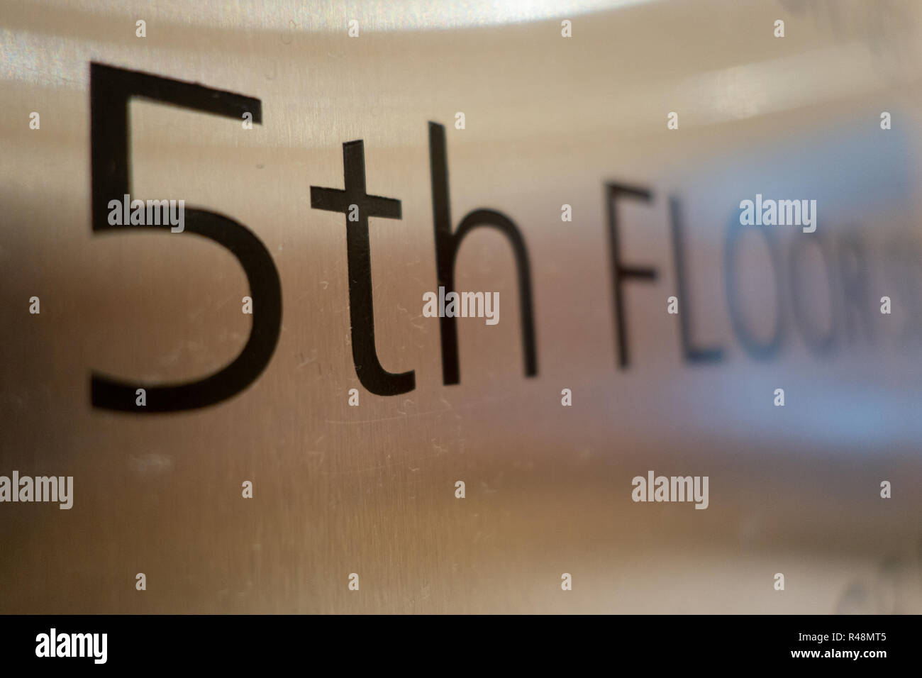 Floor lift sign closeup Stock Photo Alamy