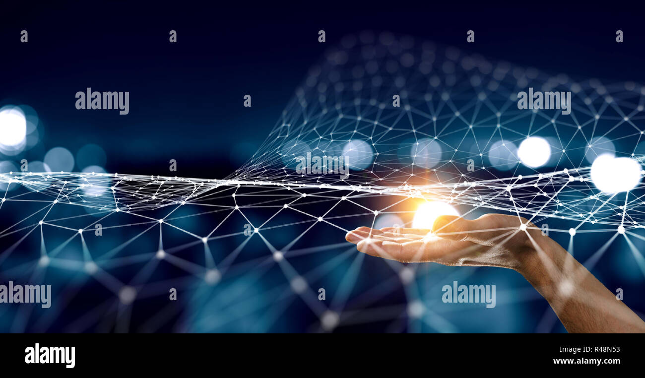 New technologies for connection. 3d rendering Stock Photo