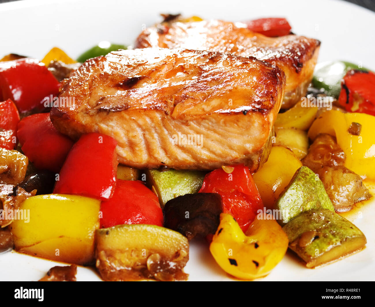 Teriyaki salmon,Teriyaki salmon,Teriyaki salmon,Teriyaki salmon Stock