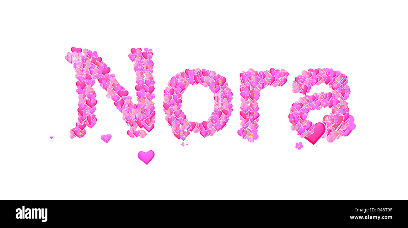 Nora name design Cut Out Stock Images & Pictures - Alamy