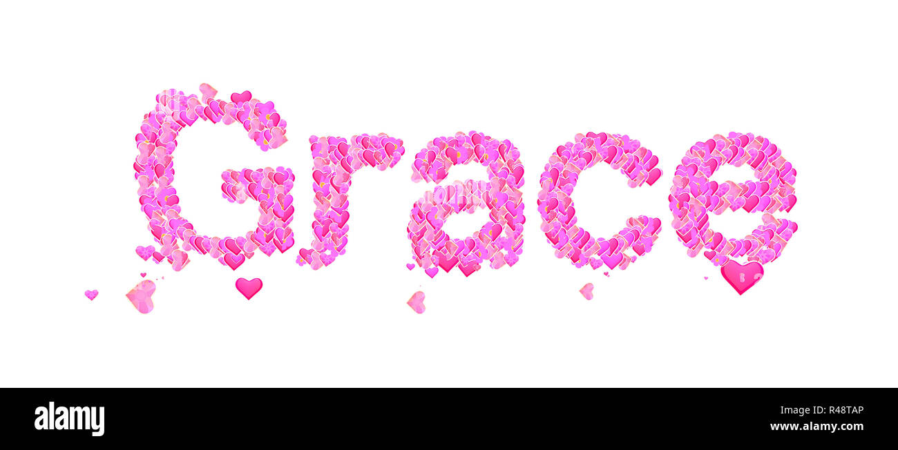Grace name design Cut Out Stock Images & Pictures - Alamy