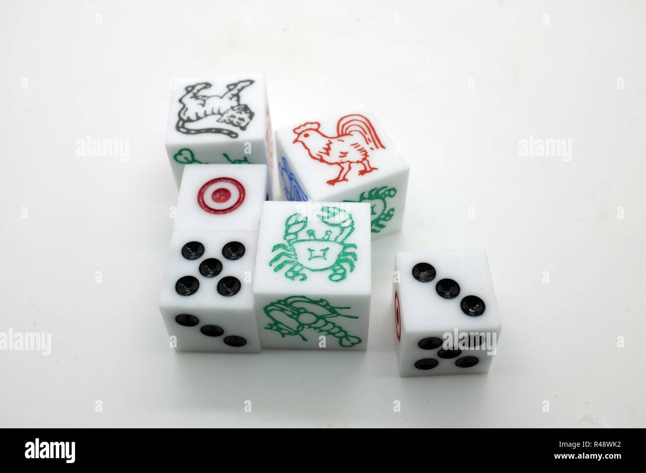 Dice game Stock Photo