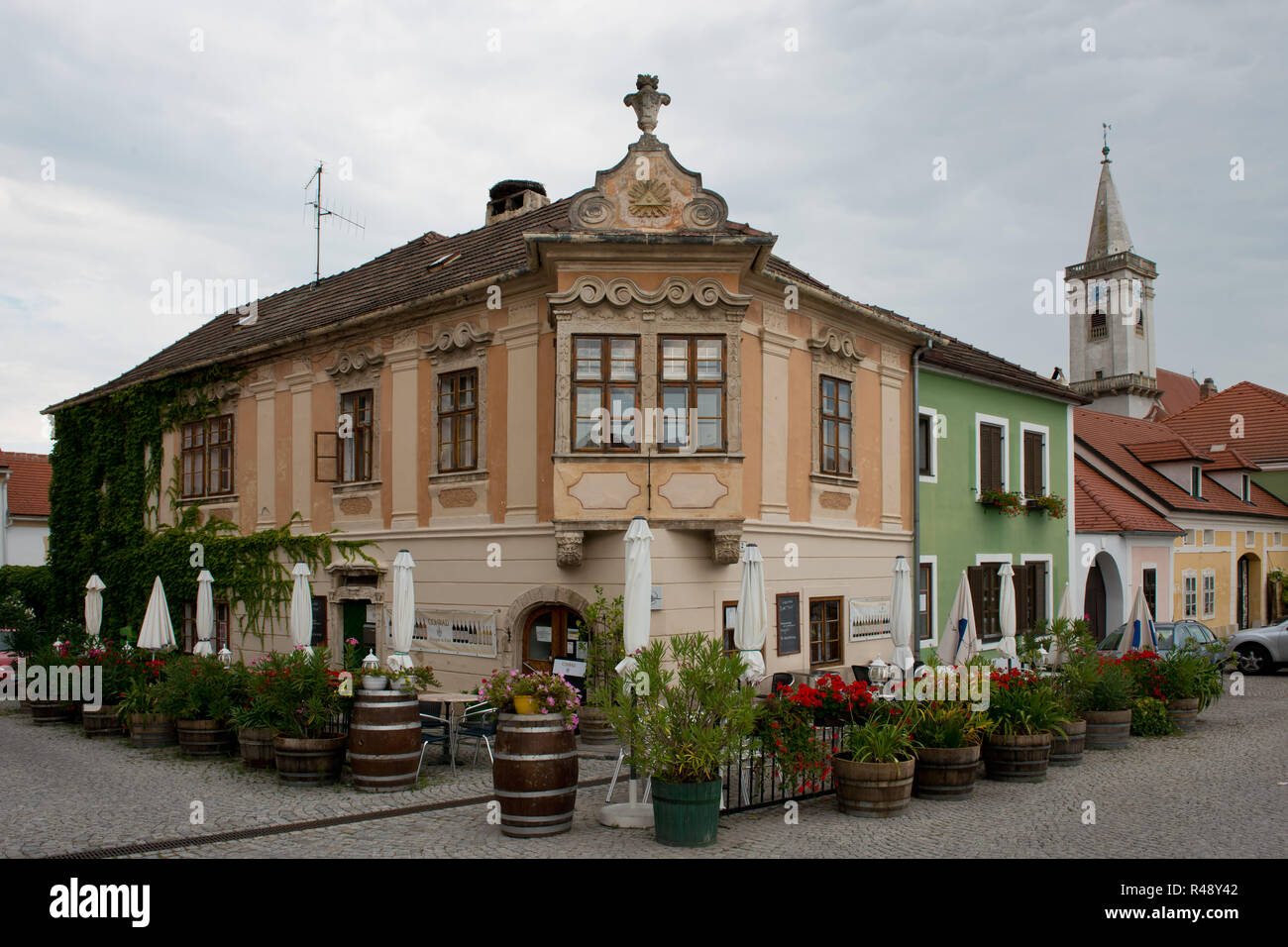 Main square in Rust Stock Photo - Alamy