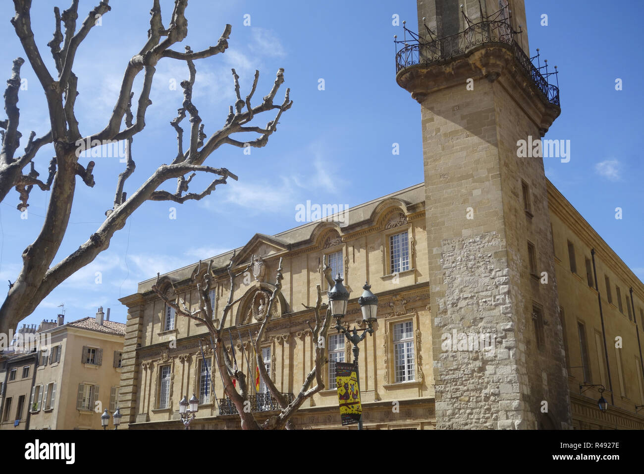 historic town hall in aix-en-provence Stock Photo