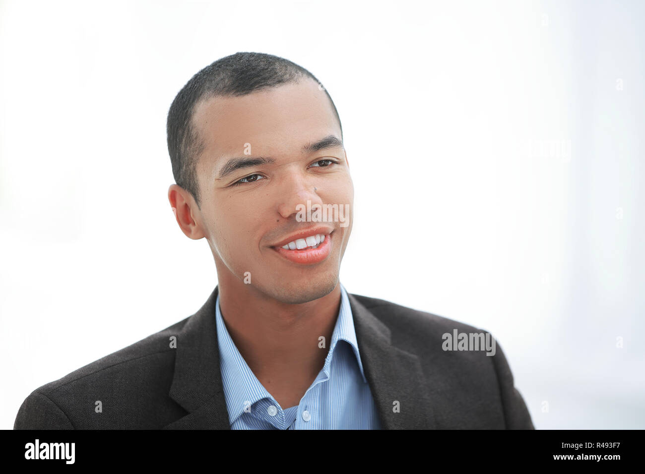 closeup.portrait of a handsome business man. isolated on white ...