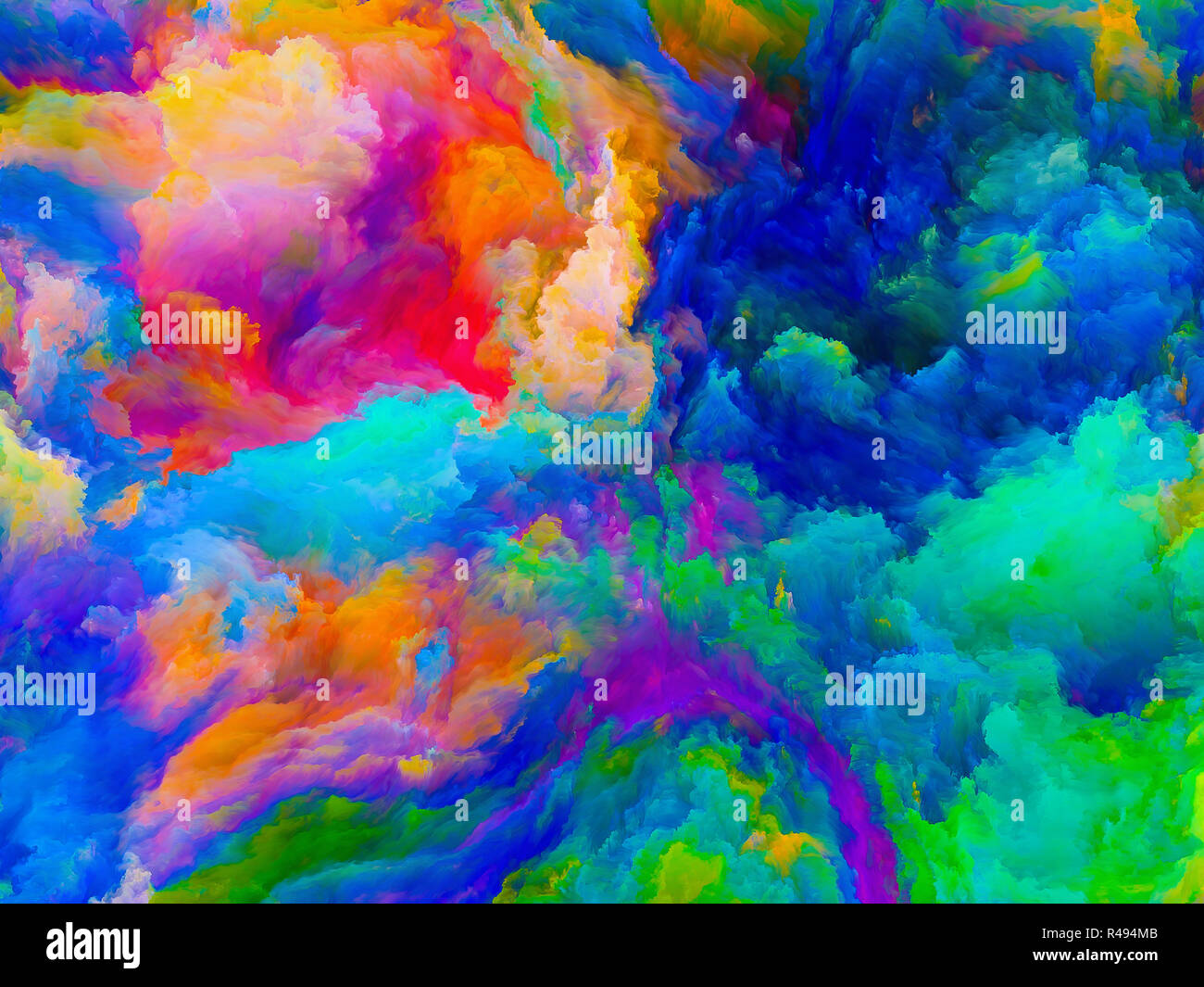 Unfolding of Colors Stock Photo - Alamy