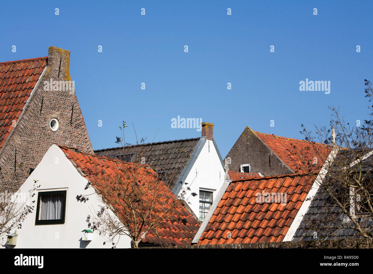 Dutch roofs Stock Photo