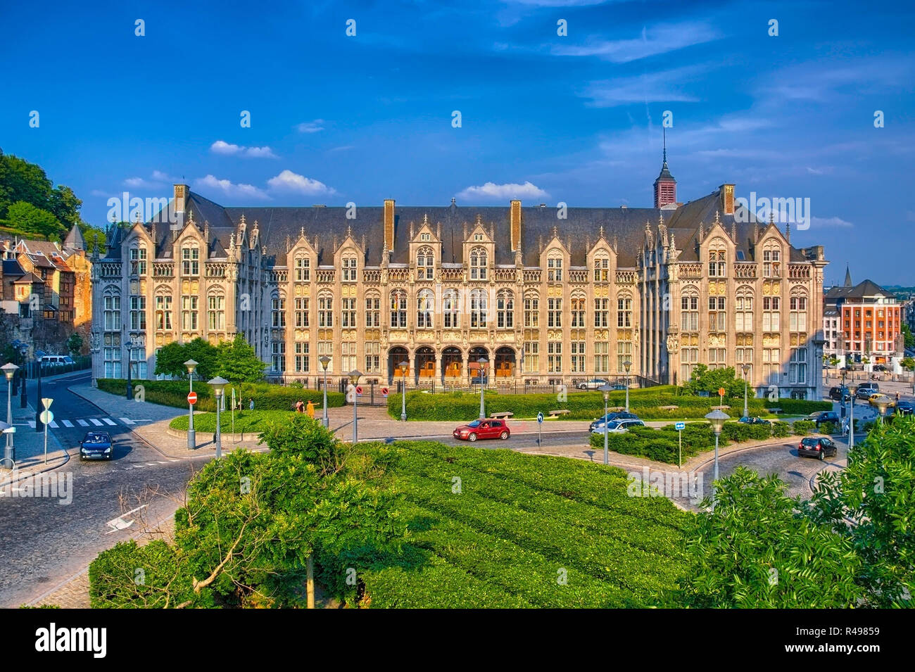 Saint lamberts in front of former palace Stock Photo Alamy