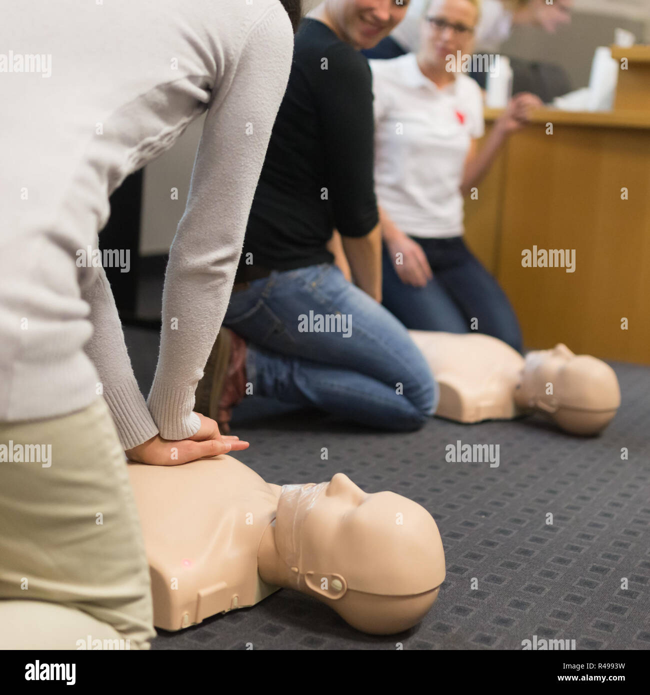First aid CPR seminar Stock Photo - Alamy