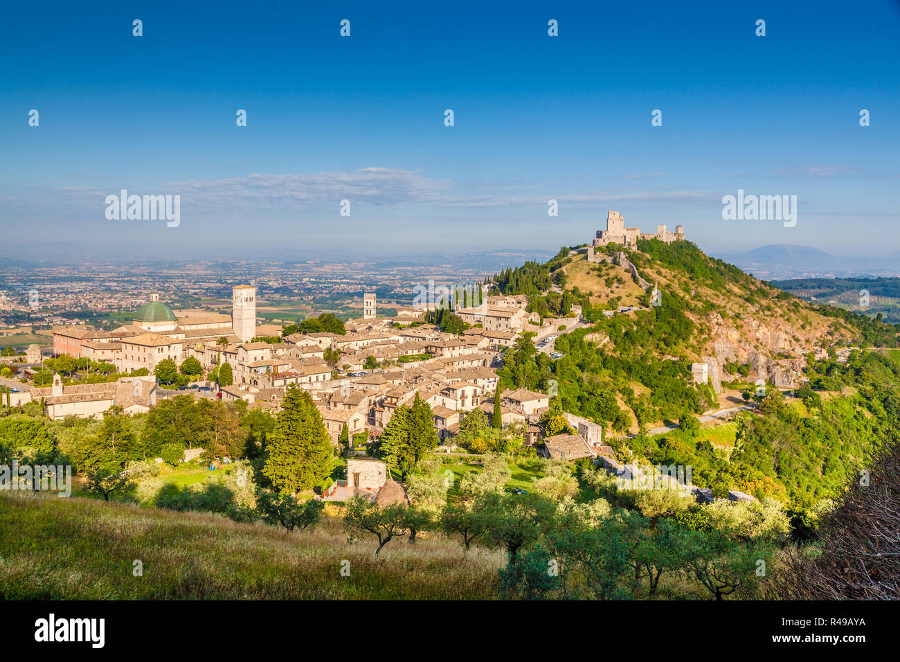 Italy umbria assisi aerial view hi-res stock photography and images - Alamy