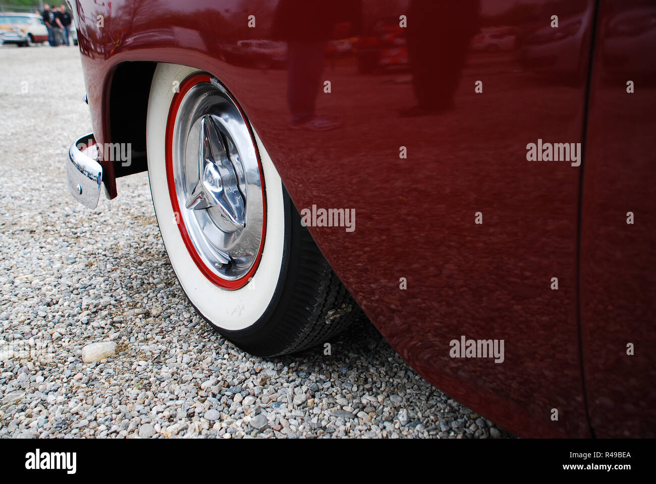 whitewall tire of a cadillac Stock Photo - Alamy