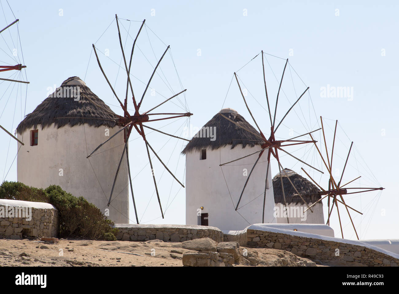 Famous Mykonos Mill Stock Photo Alamy
