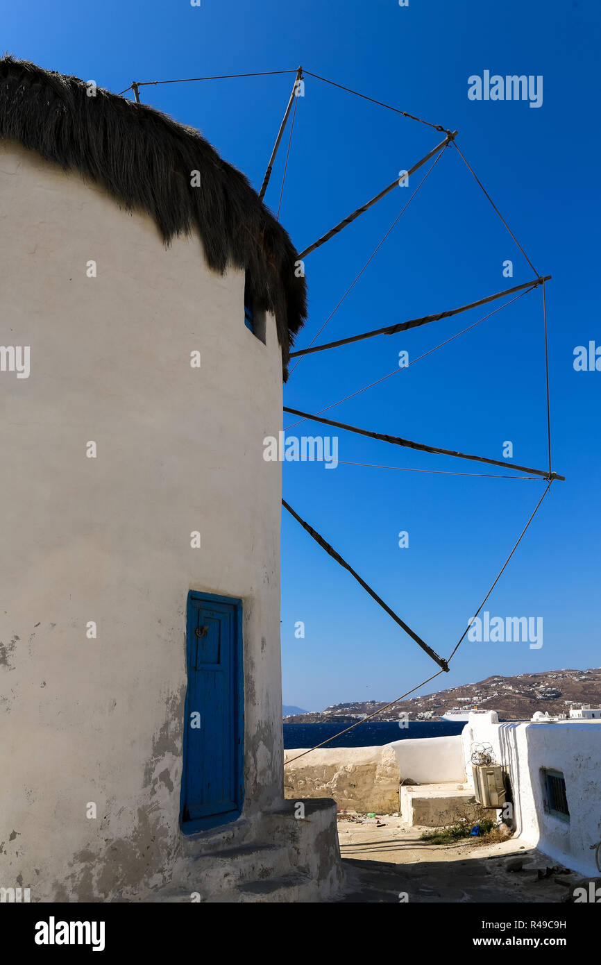 Famous Mykonos Mill Stock Photo Alamy
